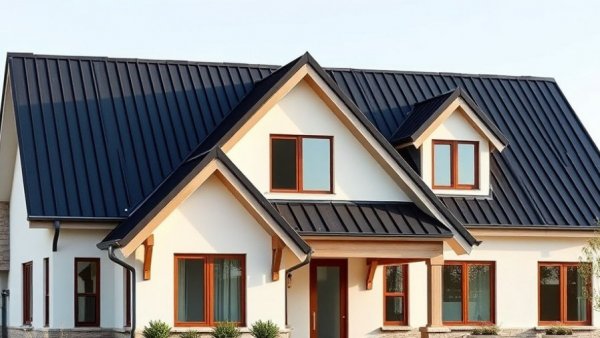 Modern house with corrugated metal roof exemplifying best roof profiles.