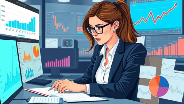 Businesswoman analyzing data representing ClickHouse $15 billion valuation.