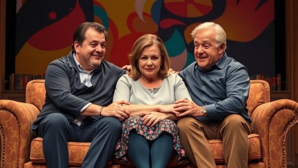 JPA Stages Off Broadway at Lafon features actors in embrace on stage.