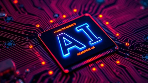 Close-up of AI microchip representing enterprise AI adoption.