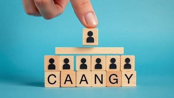 Blocks depicting hierarchy in KNIME leadership change.