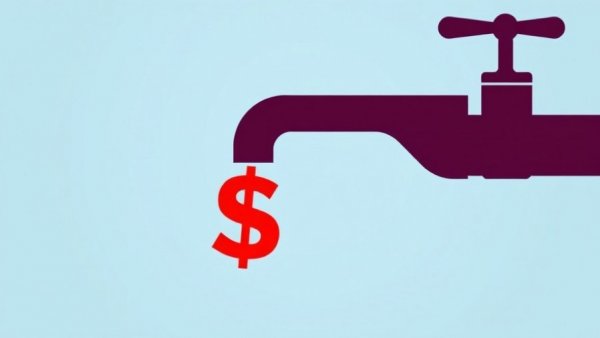 Illustration of a faucet with a dollar sign droplet symbolizing employee retention tools.