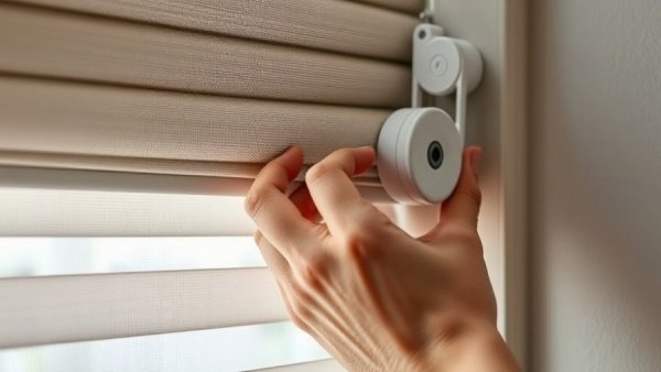 Intricate view of adjusting Eve MotionBlinds mechanism.