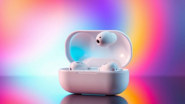Best Wireless Earbuds 2026 in white case with colorful background