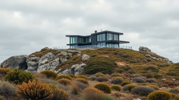 Modern house on rocky cliff, Building on Australia’s Harshest Coast.