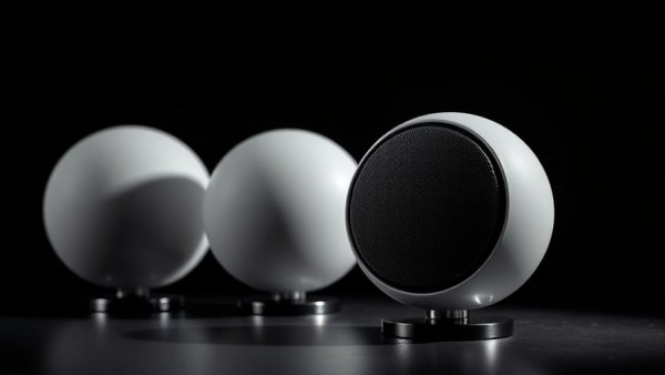 Modern spherical speakers from global audio brands in India.