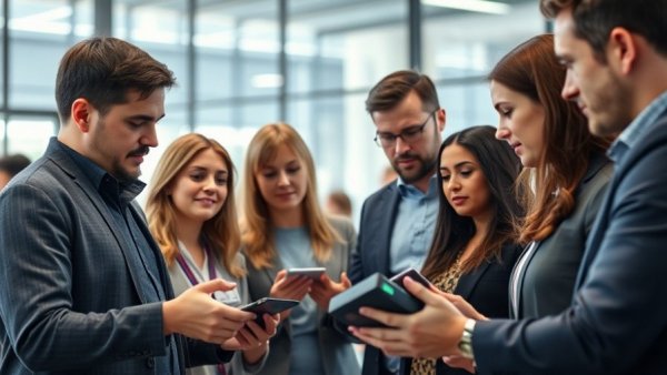 Professionals explore smart building technology at conference.