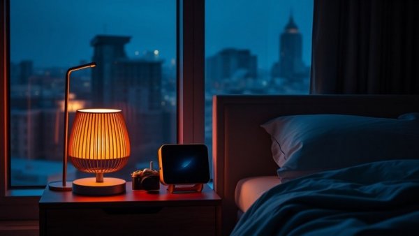 Aqara Camera Hub G350 in bedroom nighttime setting