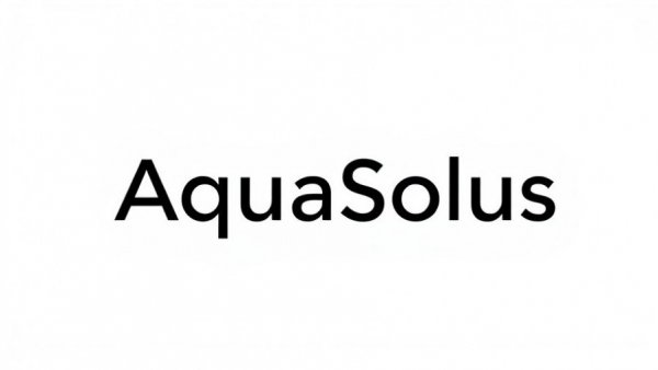 AquaSolus Spas launching logo with wavy lines on a white background.