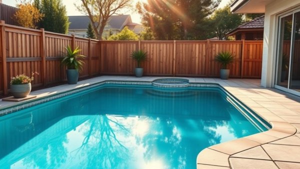 Maximizing small outdoor space in North Texas with modern pool design.