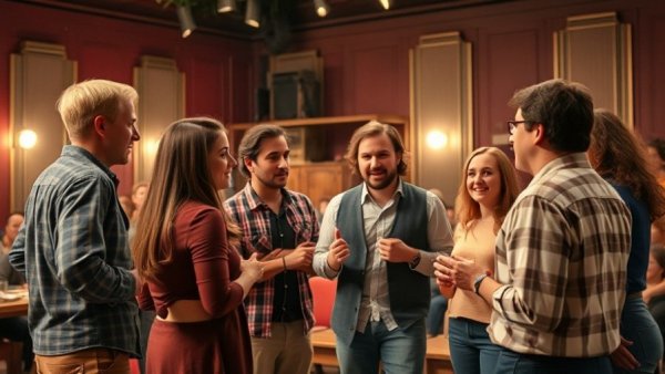 The Hobbit Stratford Festival 2026 crew in lively rehearsal setting.