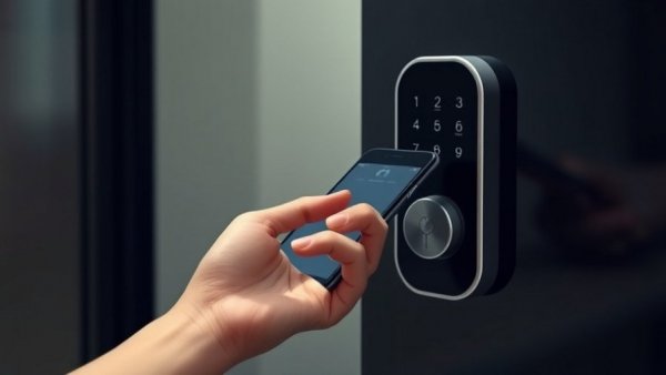 Nuki Keypad 2 NFC Aliro Certified Smart Lock with smartphone interaction.