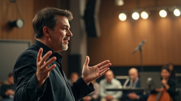 Theater director in rehearsal for Stratford Festival 2026 The Tempest