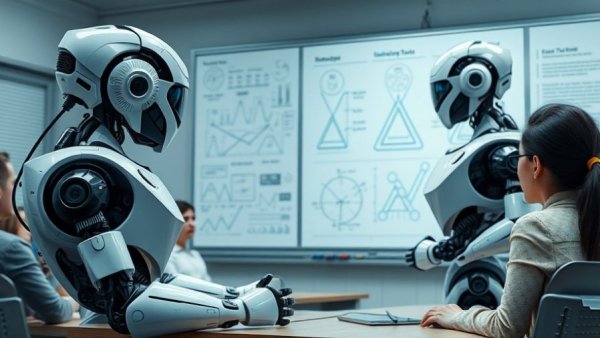 Kubro Agents teaching market research automation concepts on a whiteboard.