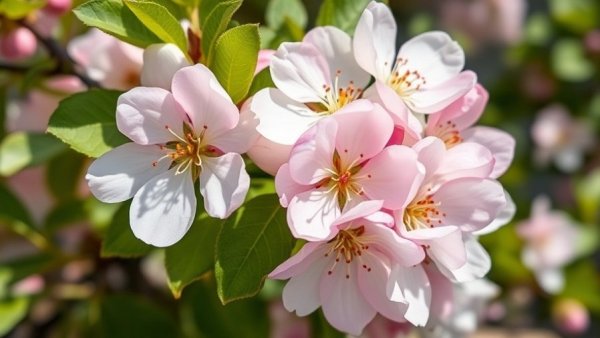Delicate pink and white blooms for April gardening jobs