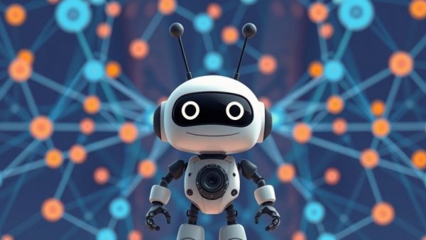 Cartoon robot highlights Wi-Fi 8 connectivity advancements.