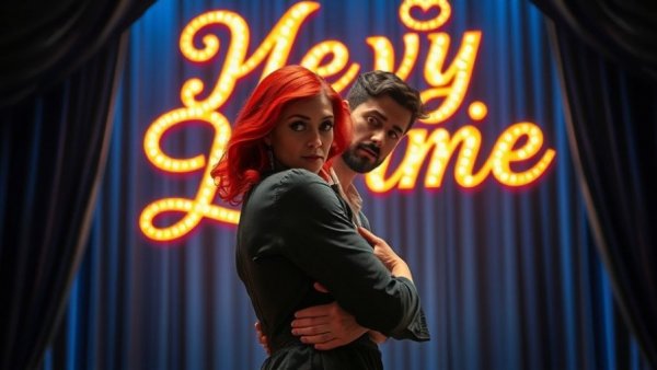 Moulin Rouge! The Musical scene on Broadway stage.