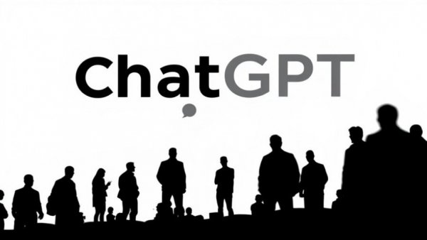 Silhouettes in front of ChatGPT logo, symbolizing AI stalking lawsuits.