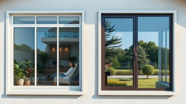 Innovative solar windows compared with standard windows.