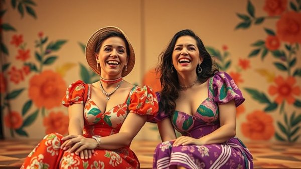 Joyful Broadway scene with two women, Beaches A New Musical review.