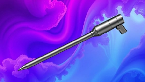 Dyson PencilVac product photo on abstract background