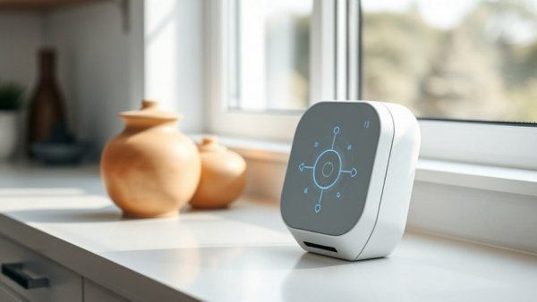 Smart speaker illustrating WiiM and Home Assistant integration.