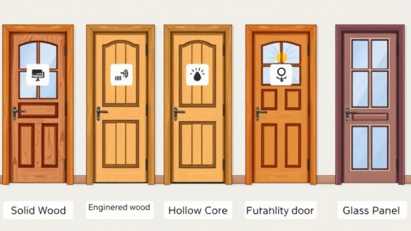 Illustrated comparison of best interior door materials.