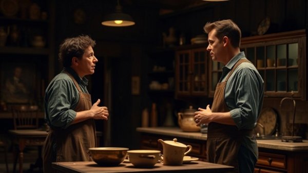 Joe Turner's Come and Gone Broadway scene in vintage kitchen setting.