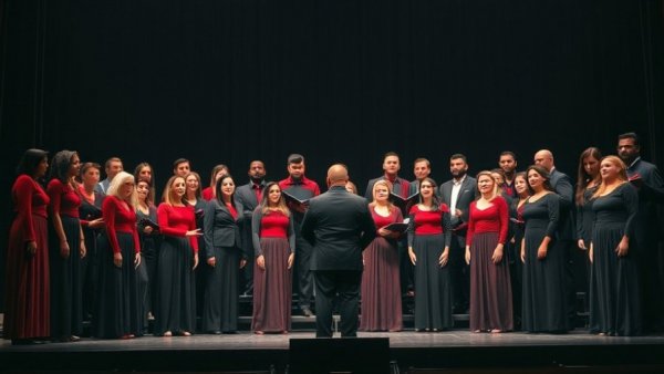 Jukebox 2 livestream featuring choir singers on stage.
