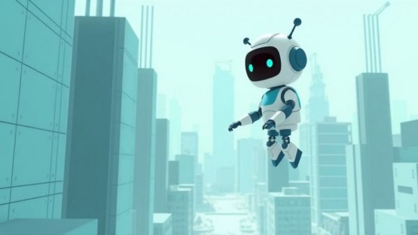Cute robotic character in futuristic cityscape, Xbox Games Showcase 2026.