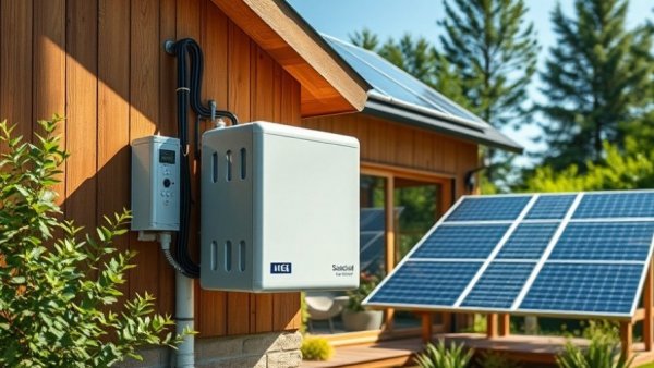Sodium-Ion vs. LFP Home Battery system with solar panels on a modern house.