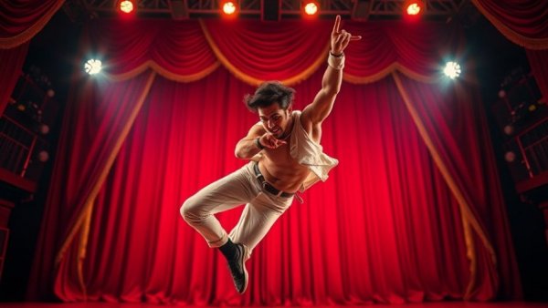 Reinventing Rum Tum Tugger with a dynamic stage performance.