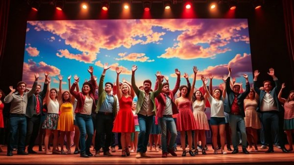 2026 Outer Critics Circle Awards scene with a vibrant stage performance.