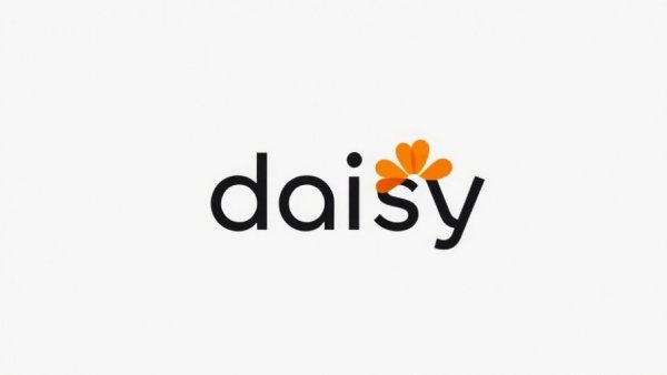 Daisy franchise expansion logo with stylized elements
