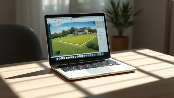Design Studio by Coastal Source software on laptop in bright studio.
