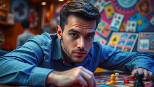 Max Clayton in Schmigadoon! board game style photo with game elements.