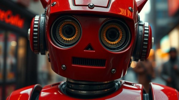 Vintage robot in a cinematic setting symbolizing AI-native hosting platform.