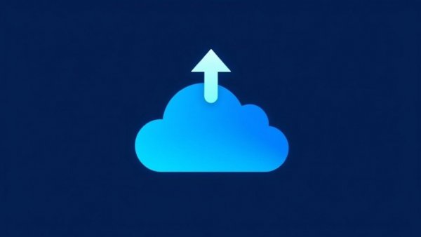 Blue cloud with arrow symbolizing ROI of AI Spend.