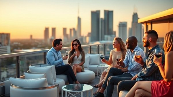 ZION North American Debut at CEDIA Expo 2026 - rooftop party scene.