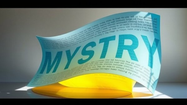 Kryptos Sculpture Mystery in a modern abstract form with cryptic letters.