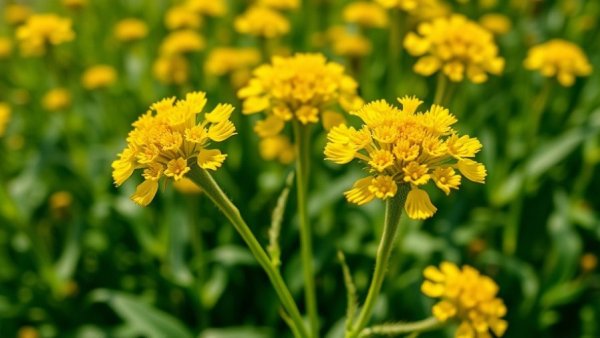 Bright yellow flowers in garden, perfect for sourcing native plants.