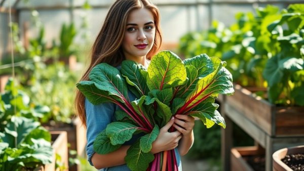 Reduce grocery bill by vegetable gardening with fresh chard.