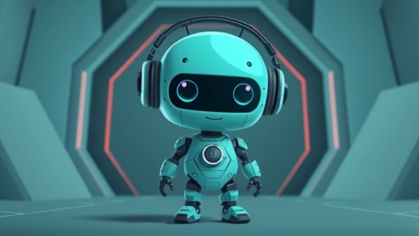Teal robot cartoon with tech background, Meta smart glasses privacy concerns