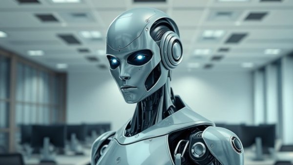 Top Platforms for Finding AI Engineers showcased with a futuristic robot in office