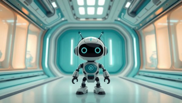 Cartoon robot in futuristic setting, suggesting avoid Fire TV Sticks for Android users.