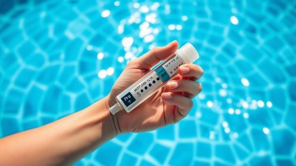 Testing pool water quality to extend the life of your pool.