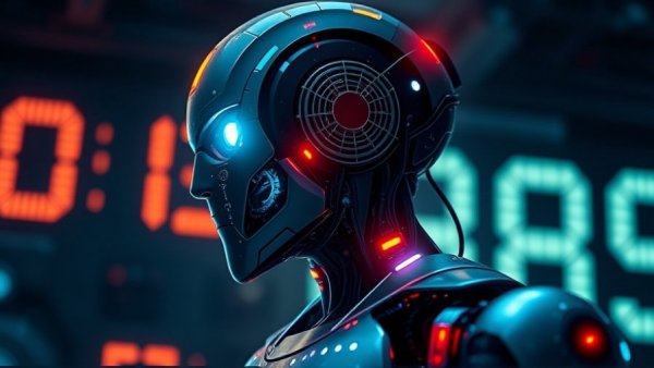 Futuristic robot with glowing elements for AI Tools Suite for Digital Marketing