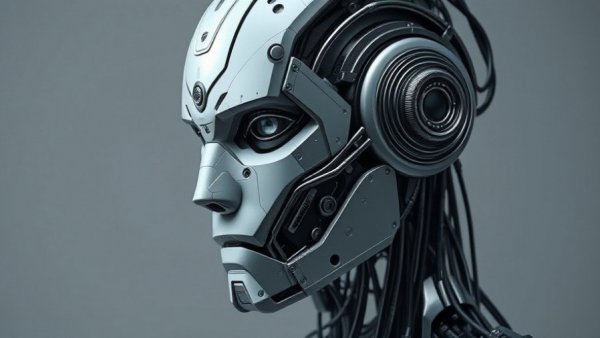 Futuristic robot showcasing advanced technology for Blackbaud's Agents for Good.