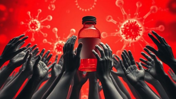 FDA endorsement of unproven peptides concept with hands reaching for a vial.