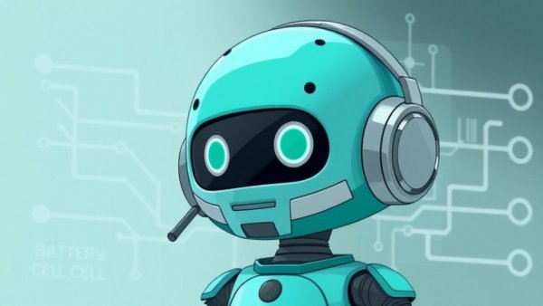 Teal robot and battery diagram illustrating Enphase Battery Glitch